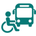 Logo do Transporte Pessoa com Deficiência ou Mobilidade Reduzida no Dia da Eleição
